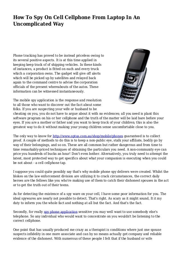 cell phone and laptop spyware